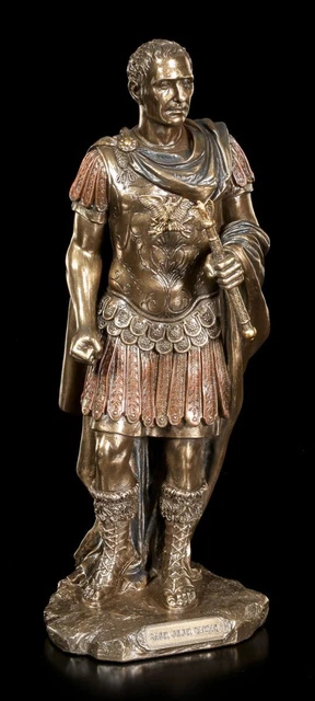 Gaius Jules César Figurine Veronese – Statuette Bronzé, Résine, Hauteur 25cm, Collector