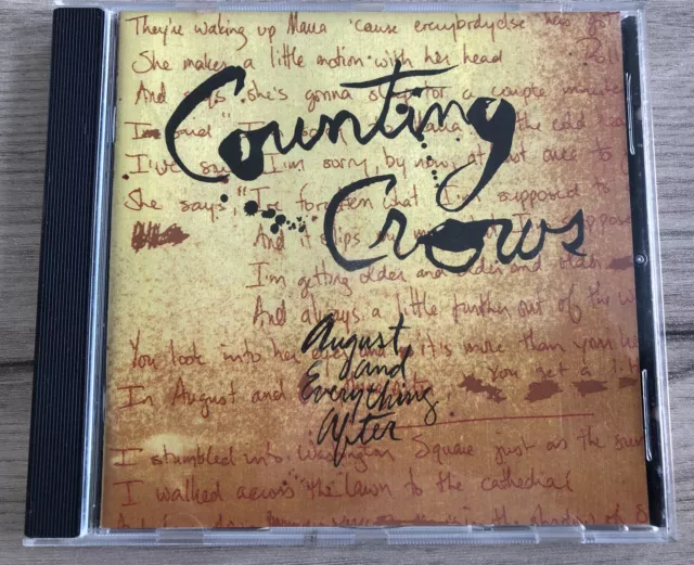 Counting Crows (Adam Duritz) August And Everything After Cd Album 1993