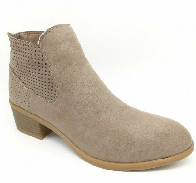 Bottines Bottes Chaussures Femme 38 39 40 - Daim Talon Taupe Marron Ville Shoes