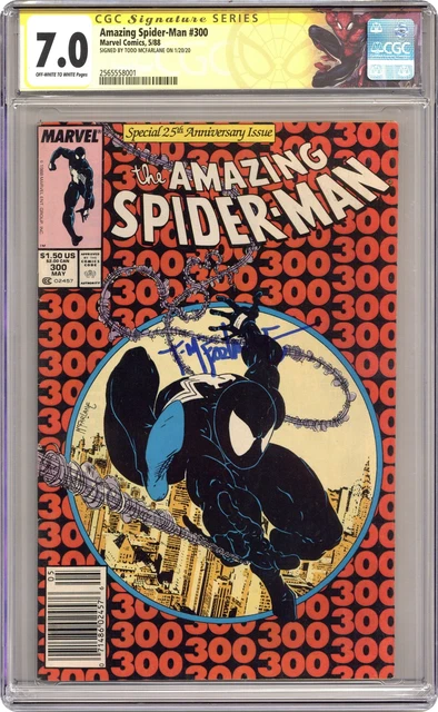 Amazing Spider-Man #300 CGC 7.0 SS Todd McFarlane 1988 2565558001 1st Venom