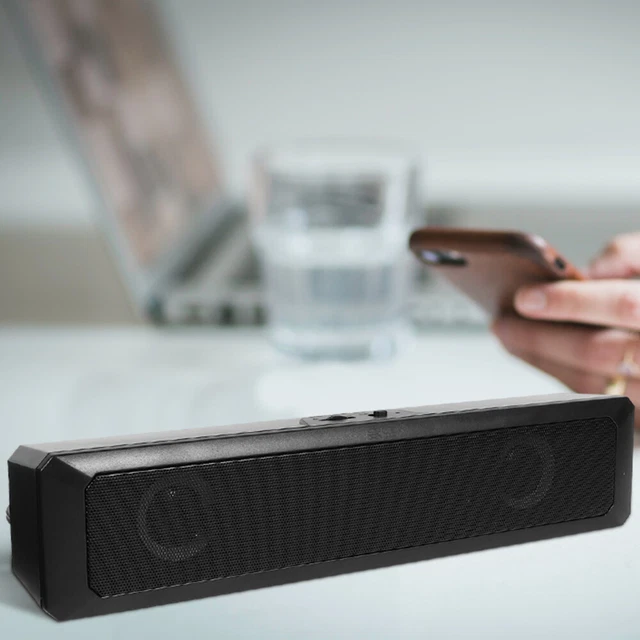 DESKTOP COMPUTER SPEAKERS Surround Sound System Portable Sound Bar £22.