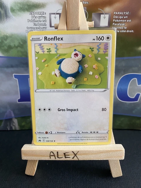 Pokemon Ronflex Card Rare 109/159 / EB Zenith Supreme Block / NEW FR