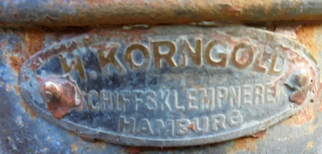 Schiffslaterne Toplaterne 225° Schiffsklempnerei H. Korngold Hamburg 12.5.37 9