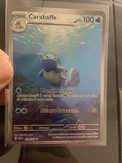 CARTE POKÉMON CARABAFFE 171/165 Full Art SECRETE - EV3.5 Mew 151 FR PCA 9.5 EUR 70,00 - FR