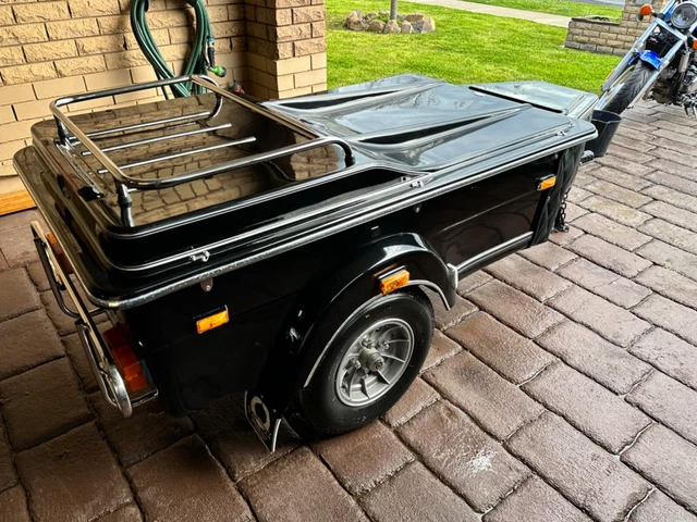 Motorcycle Cargo Trailer - Very Rare, with Ice Box