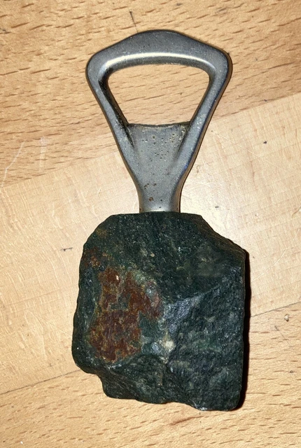 Apribirra, apribottiglie, pietra di giada, vintage