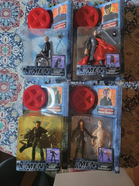 Lot of 4 Toy Biz Marvel X-Men the Movie Action Figures GREAT ASSORTMENT! NEW SLD
