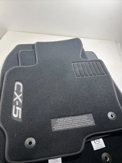 2017-21 Mazda CX-5 OEM Genuine Carpet Floor Mats 4 Pcs Front Rear Black w/Logo 2017-21 Mazda CX-5 OEM Genuine Carpet Floor Mats 4 Pcs Front Rear Black w/Logo