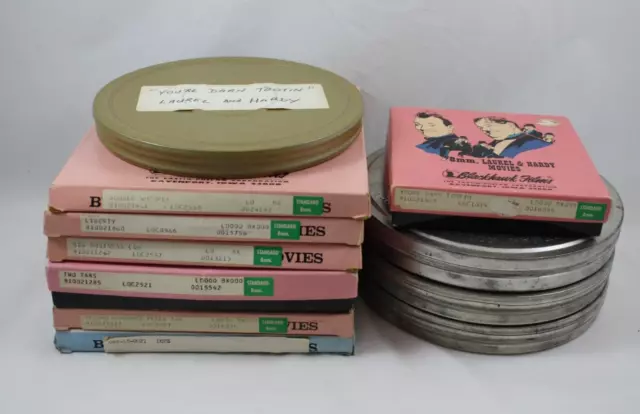 Lot of 6 Vintage Blackhawk Films 8 mm. Laurel & Hardy Movies