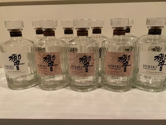 Suntory Hibiki empty bottles 10 bottles
