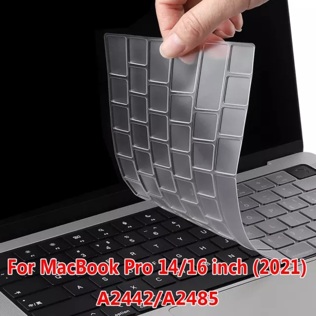 Film Keyboard Cover For MacBook Pro 14 16 inch M1 Max 2021 A2442 A2485