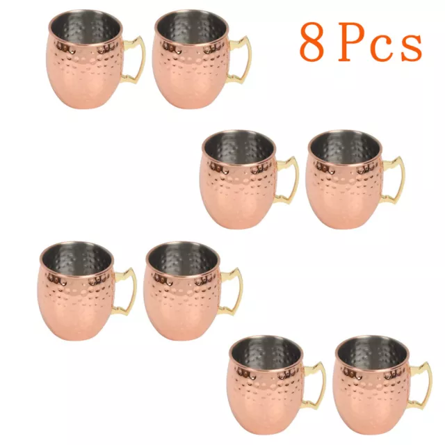 530ML Pure Copper Moscow Mule Mug Cup Coffee Beer Drinking Cocktail Cup Mugs