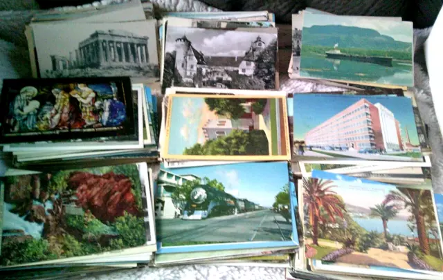 HUGE MIXED POSTCARD LOT B   FOREIGN, U.S. And TOPICS  1000 STANDARD POSTCARDS