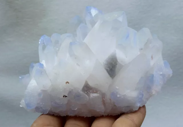 584g New Find Blue Phantom QUARTZ Crystal Cluster Specimen