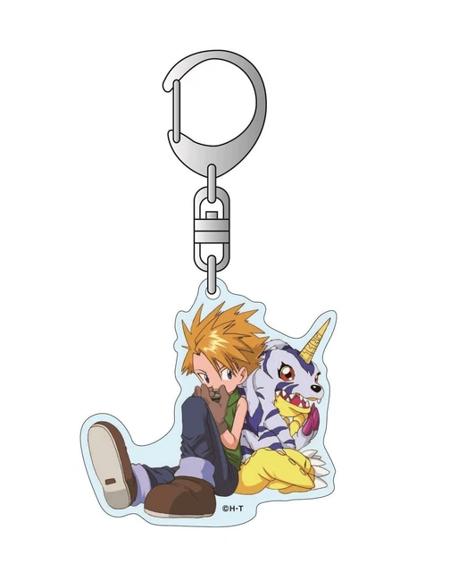Digimon Portachiavi Gabumon E Matt Ishida In Plastica Dura Clip Bag 5 Cm Anime