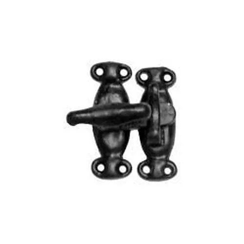 Cast Iron Black Antique Cupboard Door Catch Latch