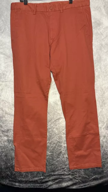 old navy ultimate slim Etroit Inegale Pink Red Chino Pant 36x32