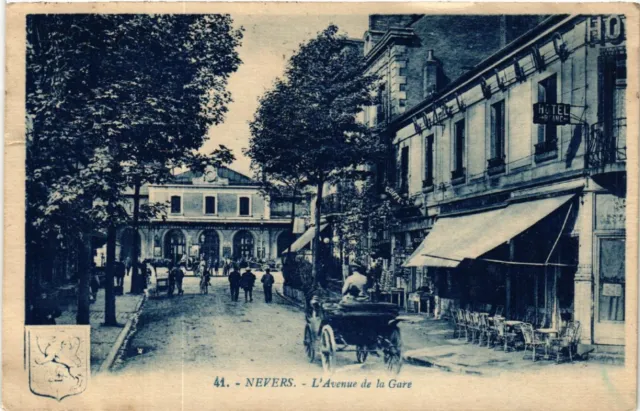 CPA NEVERS - L'Avenue de la Gare (456977)