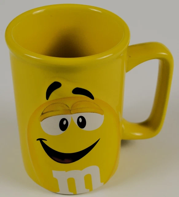 M&M Peanut Embossed 3D Coffee Mug Cup Officially Licensed 2011 Yellow