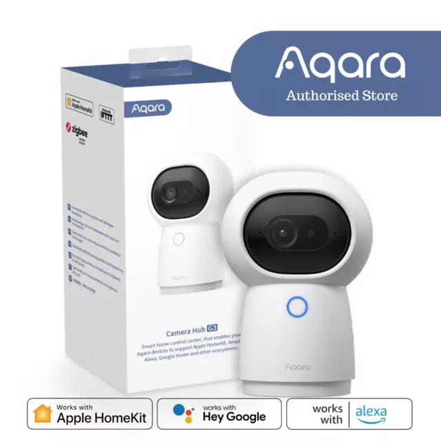 Aqara Smart Home 2K Camera Hub G3 - Pan&Tilt Gesture Control Facial Recognition