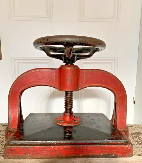 Antique Cast Iron Book Press 1800's