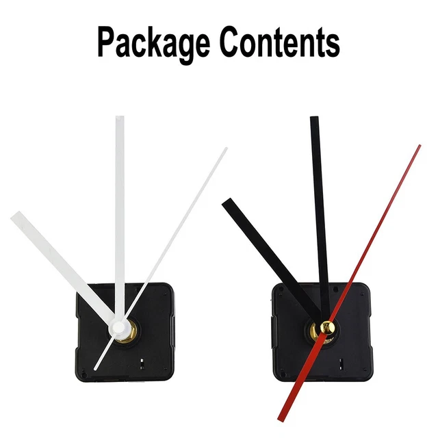 1 Silencieux Quartz Horloge Mécanisme Kit Long Tige Motor Mouvement Réparation