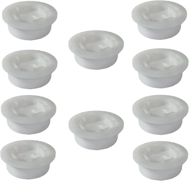 10 Pack of 2” Fine Thread 55 Gallon Plastic Drum Bungs NPT Barrel Bung Cap for D