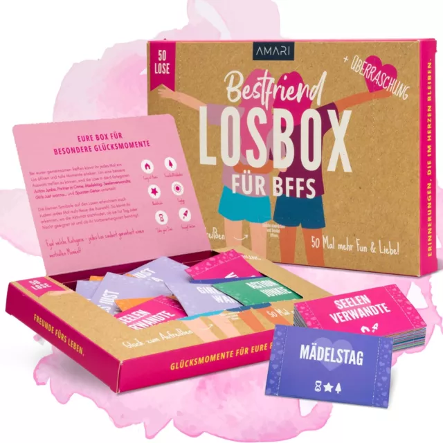 AMARI ® Losbox für die Beste Freundin - Geschenk für Frauen & Mädchen