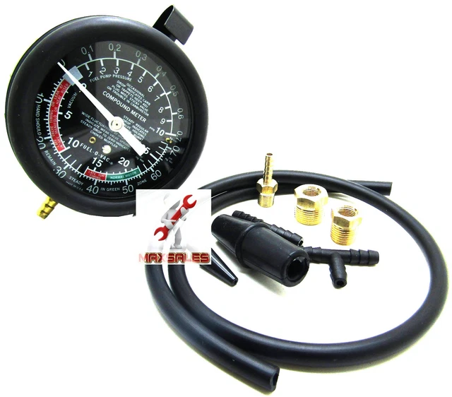 FUEL PUMP & Vacuum Gauge Tester Pressure Test New Auto Mechanic Tester