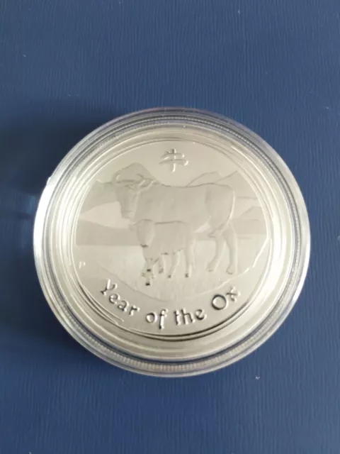 1/2 oz bue 2009 / bue australiano argento lunar II 2009 moneta d'argento