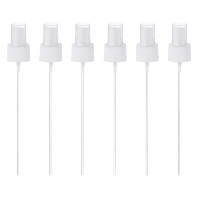 Spray Bottle Top, 6 Pack Sprayer Replacement Pump Plastic for Bottles, White