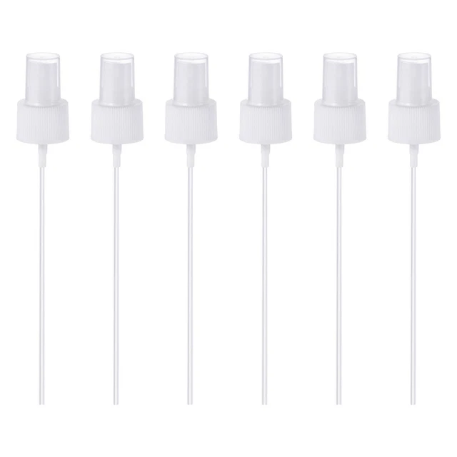 Spray Bottle Top, 6 Pack Sprayer Replacement Pump Plastic for Bottles, White