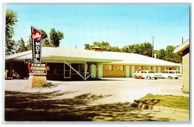 c1960's Oakley Motel Cars Downtown Roadside Oakley Kansas KS Vintage Postcard