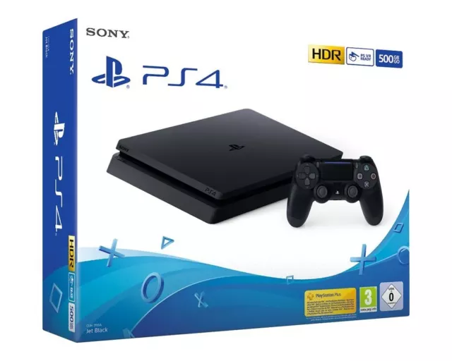 Console Videogiochi Sony Playstation 4 Ps4 Slim 500 GB Nuovo Chassis F Nero