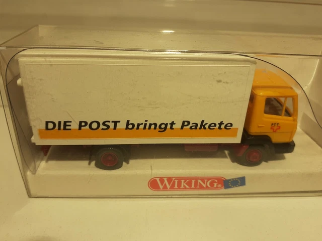 Al002 wiking H0 1/87 55204 Modellbau Auto PTT Koffer LKW /MB 814