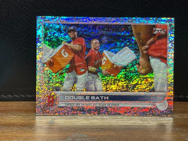 2022 Topps Factory Set DOUBLE BATH  Sparkle Foil Board /875 RED SOX #229