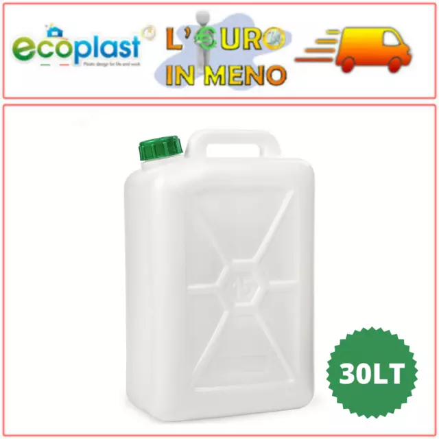 TANICA TANICHE IN Plastica 5-10-15-20-25-30 litri Uso Alimentare EUR 10,90  - PicClick IT