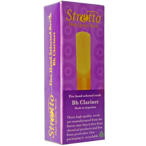 Stretto SRCL4 #4 Clarinet Reeds, Box of 5