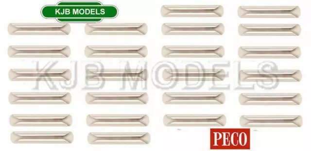 BNIB OO Gauge PECO SL-10 Nickel Silvel Rail Joiners, For code 100 rail (24 pk)