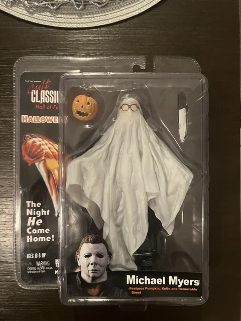 NECA Cult Classics HOF Halloween Michael Myers Ghost Sheet Bob Action Figure New