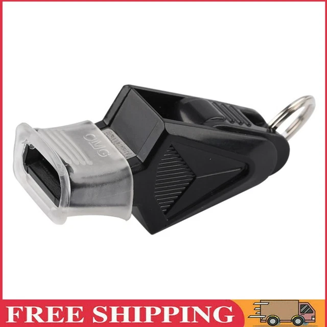 Referee Whistles Plastic Whistle for Referee Competition Training (Black)