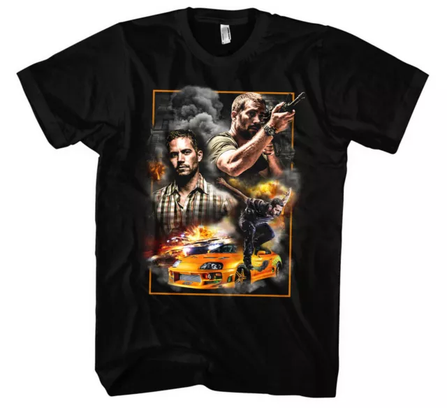 Paul Walker Männer Herren T-Shirt | Fast and Furious Legende Kult RIP