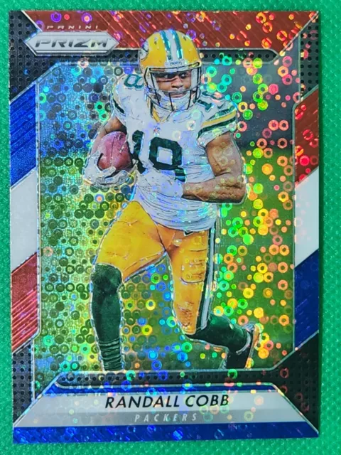2016 Panini Prizm RED WHITE BLUE DISCO #119 Randall Cobb NICE NY Jets / Packers