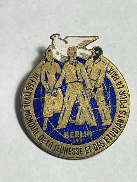 Insigne UJRF – Union De La Jeunesse Républicaine De France – Badge Communiste