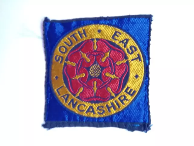 Vintage Scout SOUTH EAST LANCASHIRE COUNTY DISTRICT Ribbon Badge