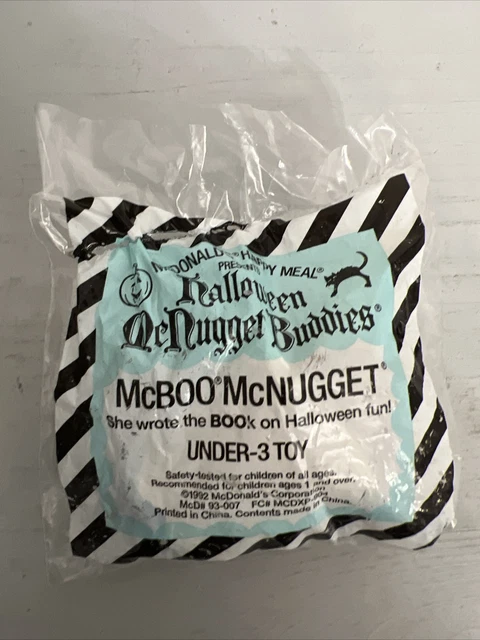 Mc Boo Mc Nuggets Mcdonalds Happy Meal Toy (New Sealed Bag )