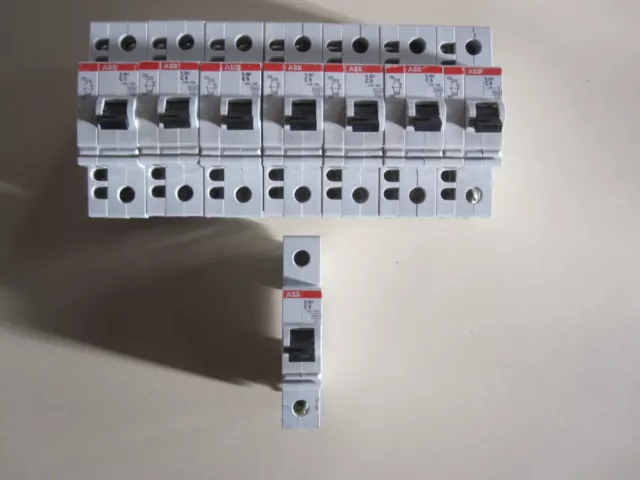 8 interruttori di protezione linea ABB C6 S261 fusibile automatico fusibile contatto ausiliario