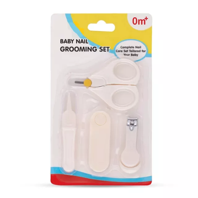 Bambino Toilette Forbici & Unghie Clipper Set / Kit,Manicure 4 IN 1 Bianco Set