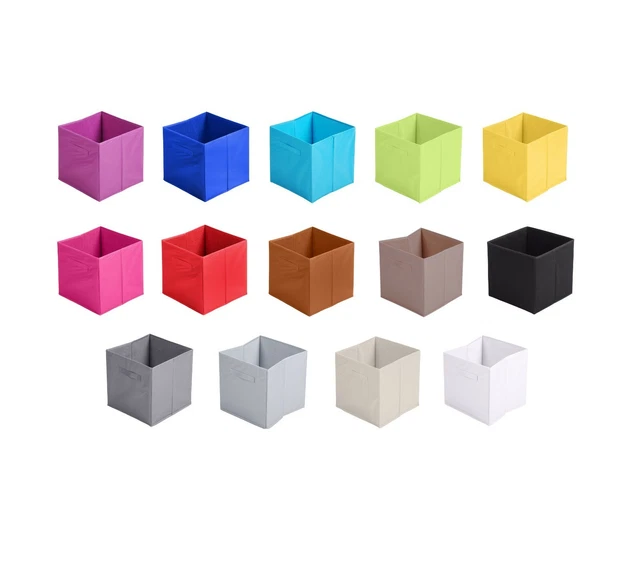 FOLDABLE STORAGE BOXES Cubes Collapsible Large Folding Organiser