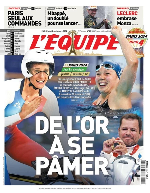 L'équipe Journal 02/05/1983 - Tambay - Prost - Arnoux